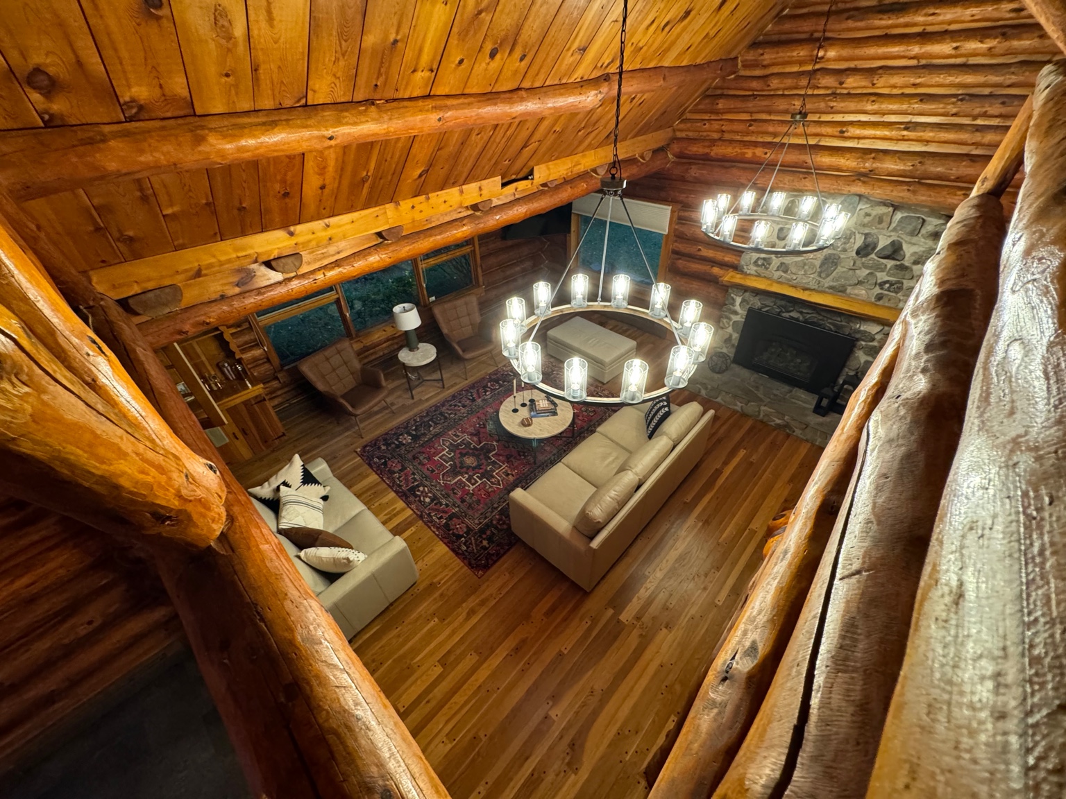 Great room view from loft