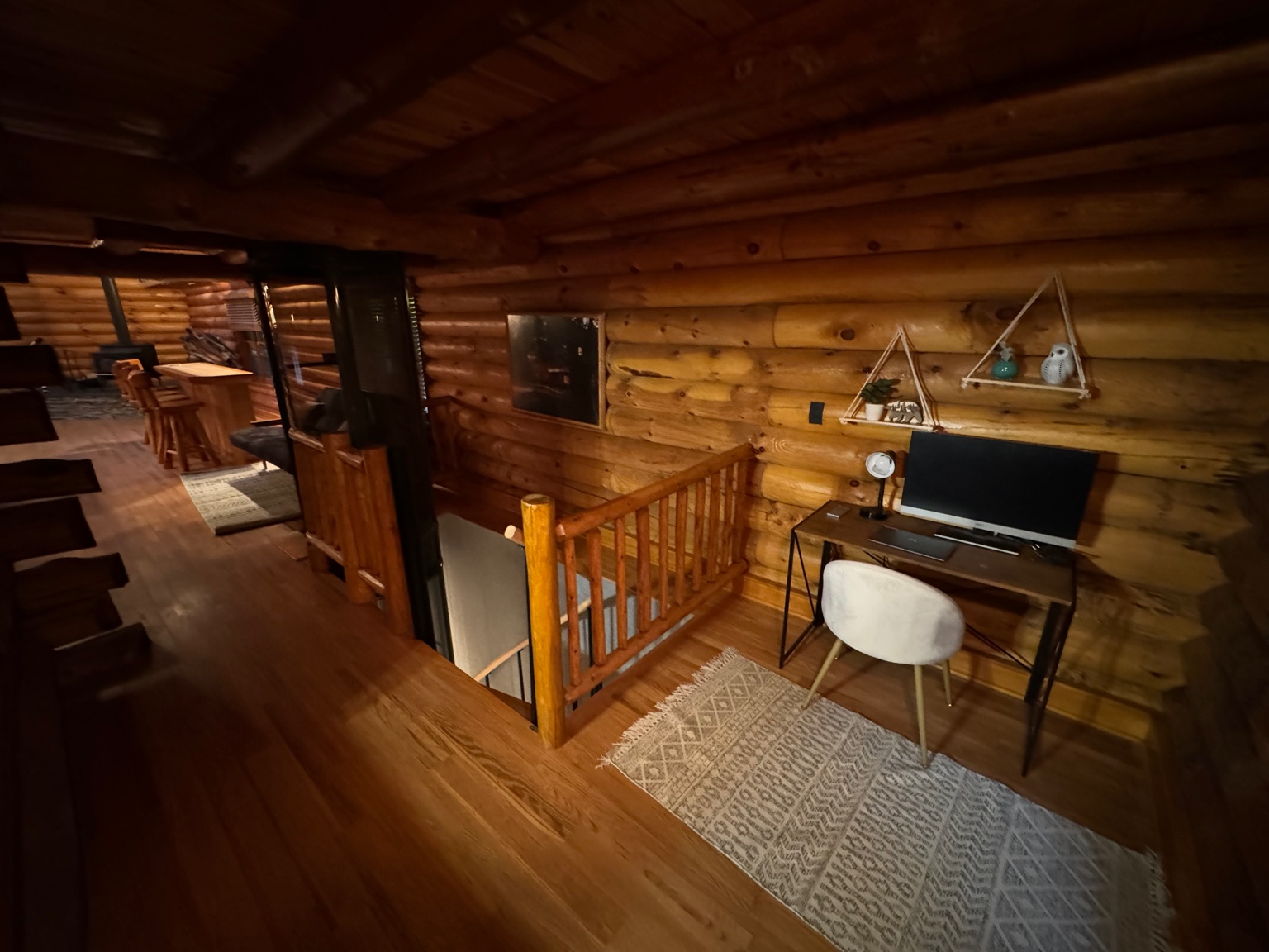 Loft desk workspace